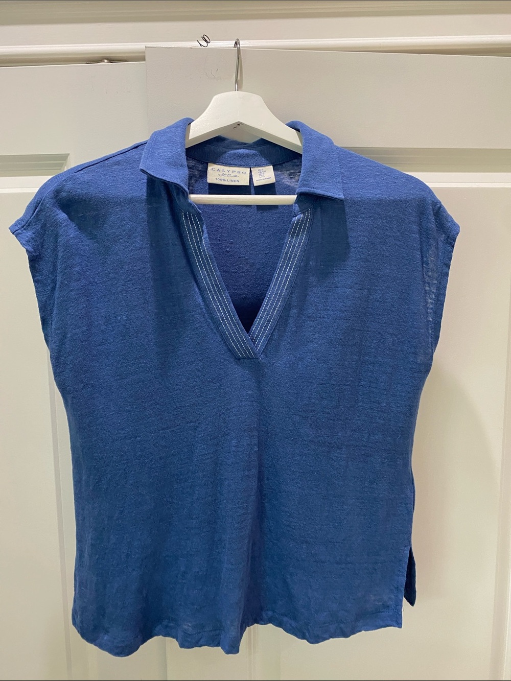 Linen jersey top M